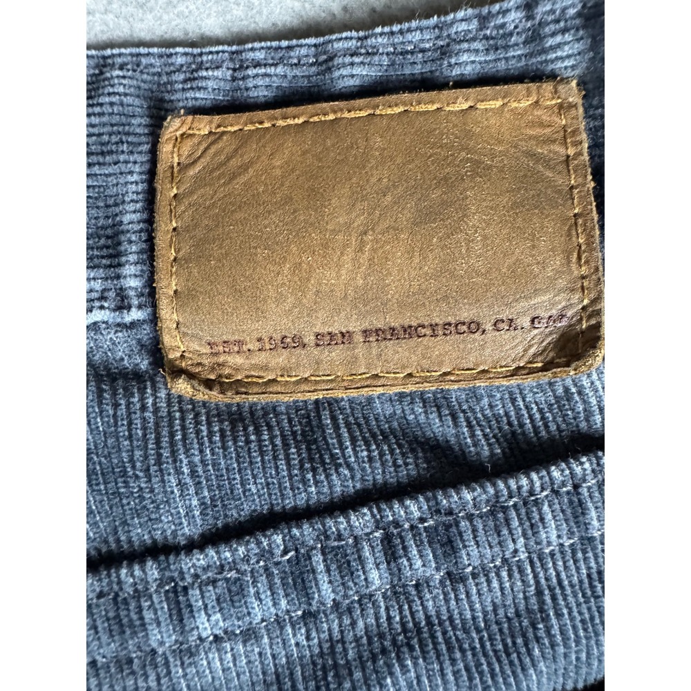 Gap Corduroy Pants Men 34x30 Dark Gray Low Rise Boot Fit Cotton Blend - Picture 9 of 12